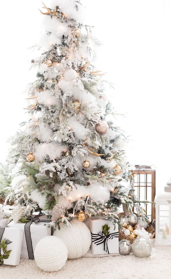37 Awesome White Christmas Tree Designs for 2018; Colorful Christmas tree; Xmas tree; Beautiful Christmas tree decorations; Christmas decorations.