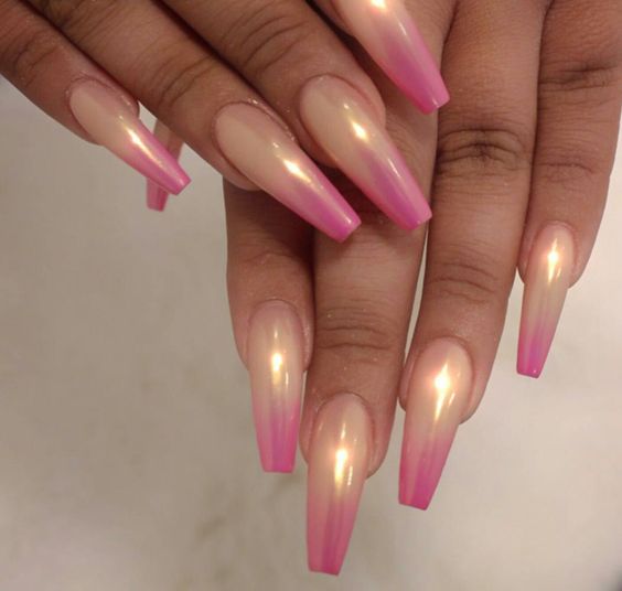 32 Trendy and Glamorous Ombre Coffin Nails for Your Inspiration - Page ...