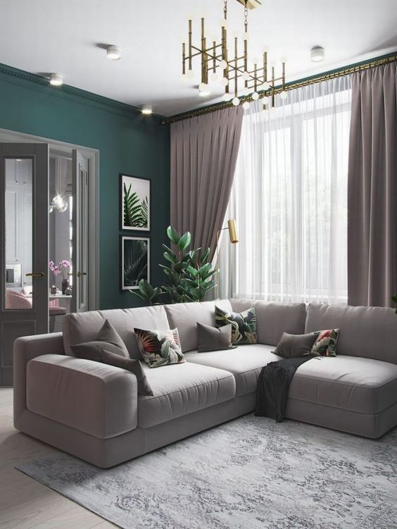 30 Beautiful Living Room Decor And Design Ideas; farmhouse living room; small space living room ideas; grey living room.