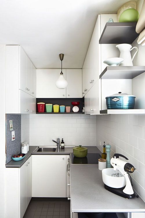 Tiny kitchen; small kitchen; kitchen ideas for small space; mini kitchen ideas; efficiency kitchen ideas; kitchen design small.