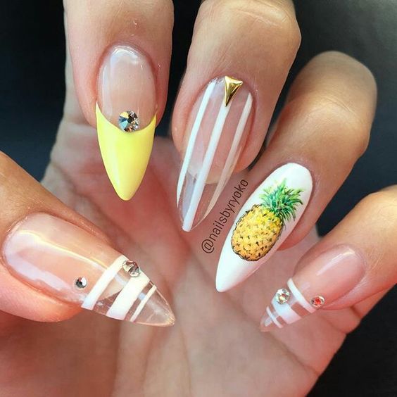summer nails; nails verano; nail colors; beach color nails; bright nail art ideas; cute nail designs 2019.