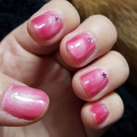 2019 popular cat eye nail art pictures