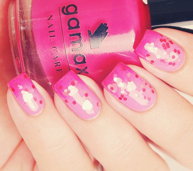 Pink Girly Manicure Style #nail #summernail #pinknail