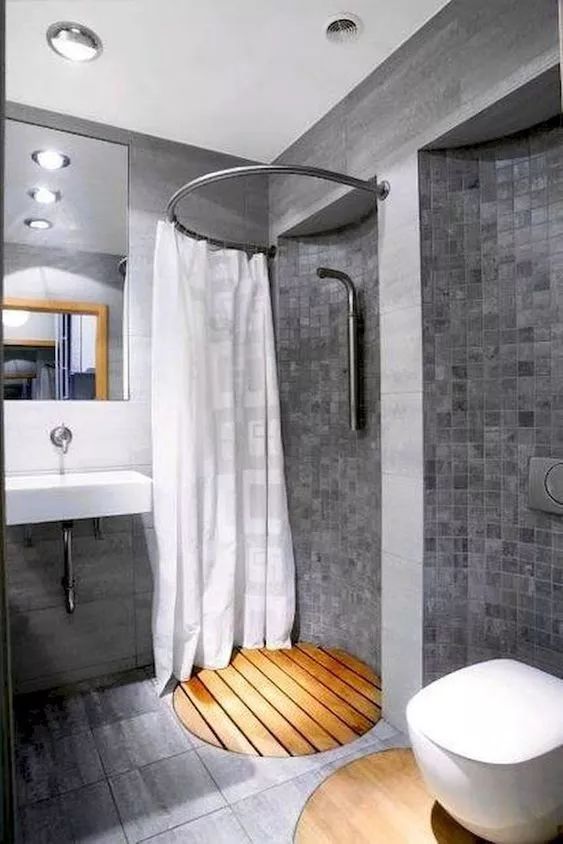 How to hang the bathroom shower curtain #showercurtain #bathroom